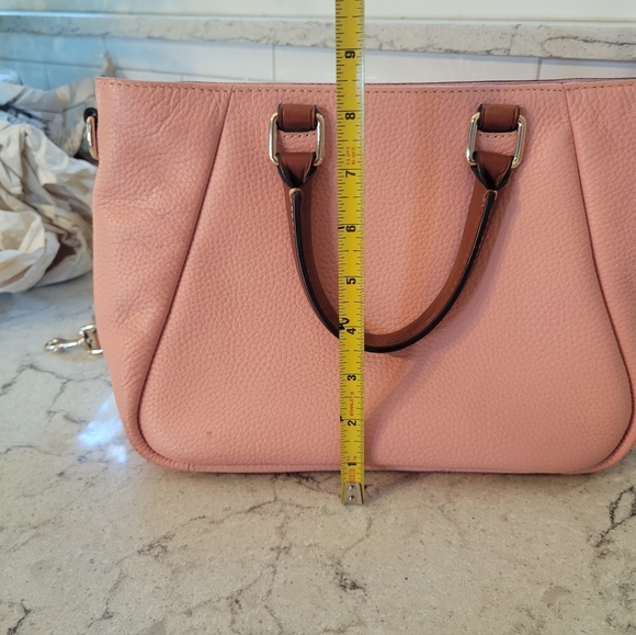 Dooney & Bourke leather peach pink tote shoulder bag - Picture 9 of 16